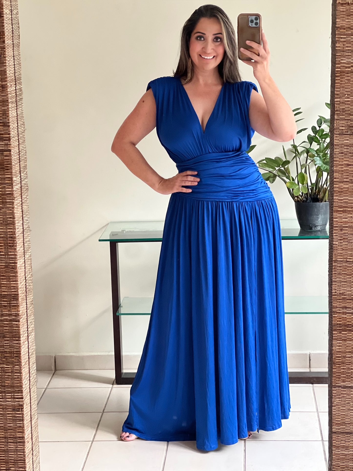 ROYAL BLUE LONG DRESS