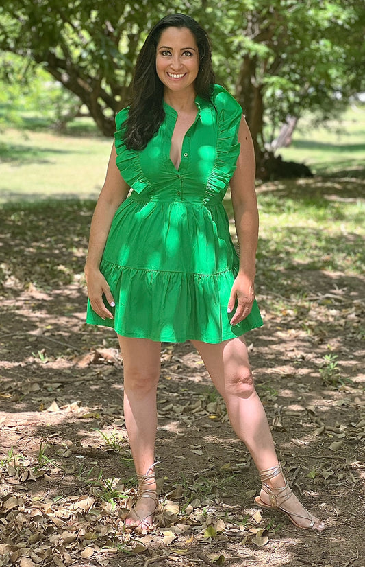 GREEN SUMMER DRESS